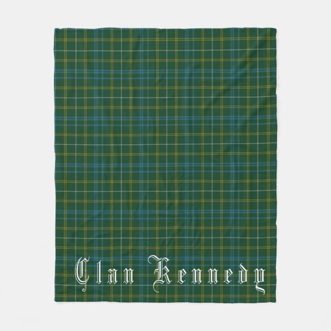 Klan Kennedy Tartan Fleece Blanket (Framsidan)
