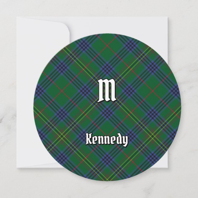 Klan Kennedy Tartan Inbjudningar (Framsida)