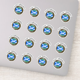 Klan Kennedy Tartan Knot & Flagga Klistermärken