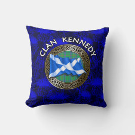 Klan Kennedy Tartan Knot & Flagga Kudde