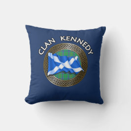 Klan Kennedy Tartan Knot & Flagga Kudde