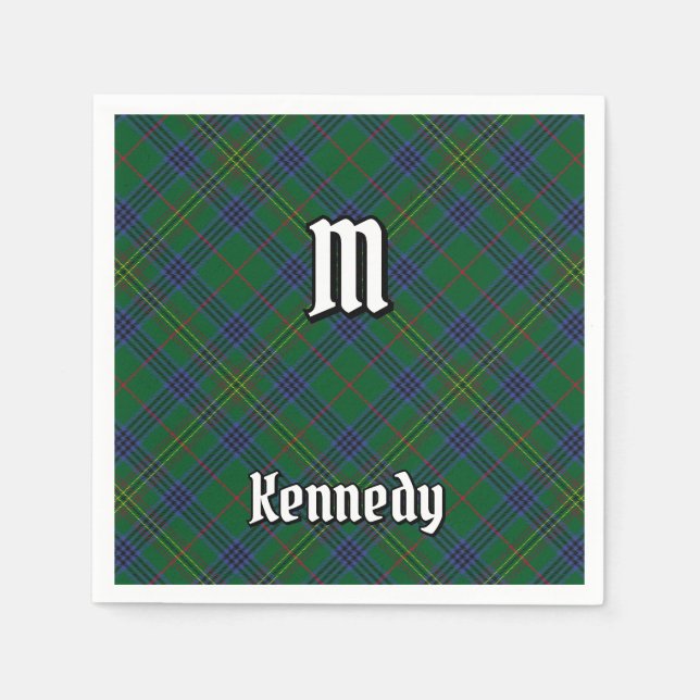 Klan Kennedy Tartan Pappersservett (Framsidan)