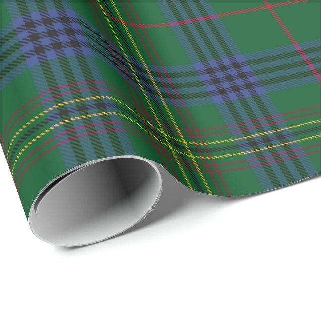 Klan Kennedy Tartan Presentpapper (Rullad Hörn)