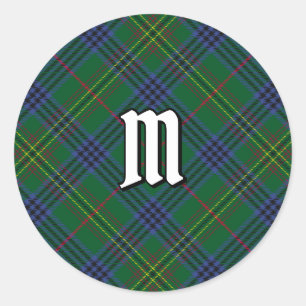 Klan Kennedy Tartan Runt Klistermärke