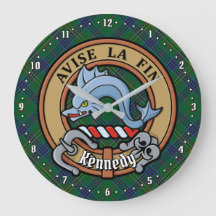 Klan Kennedy Vapensköld över Tartan