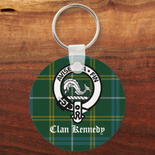 Klan Kennedy Vapensköld Tartan Nyckelring