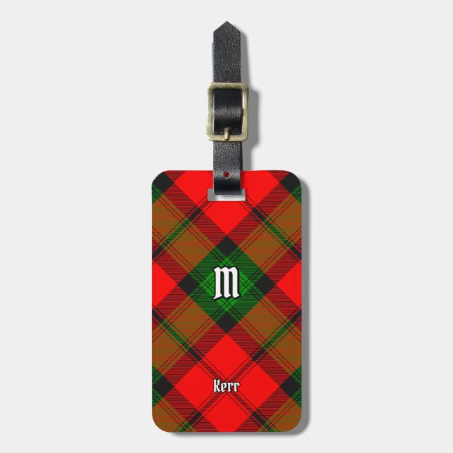 Klan Kerr Tartan Bagagebricka (Vertikal Framsida)