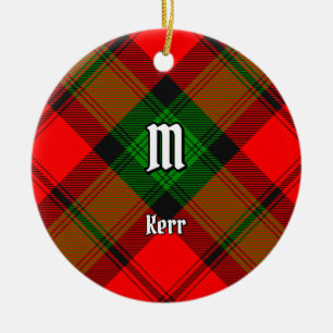 Klan Kerr Tartan Julgransprydnad Keramik