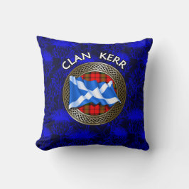 Klan Kerr Tartan Knot & Flagga Kudde