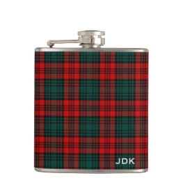 Klan Kerr Tartan Monogrammed Fickplunta