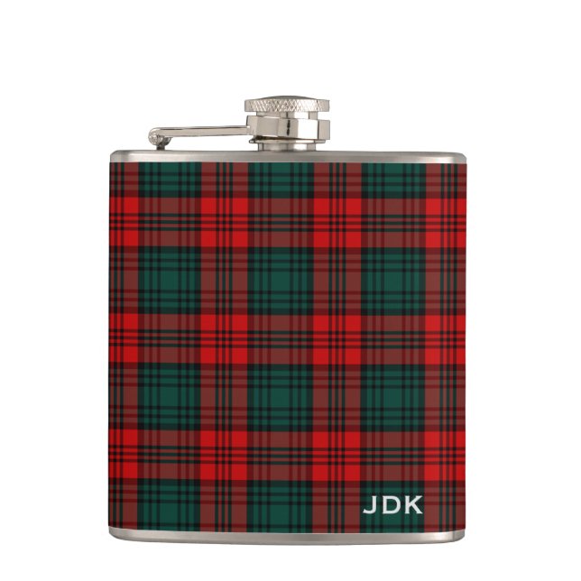 Klan Kerr Tartan Monogrammed Fickplunta (Framsidan)