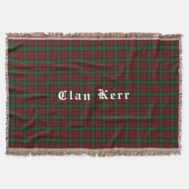 Klan Kerr Tartan Throw Blanket Mysfilt