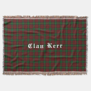 Klan Kerr Tartan Throw Blanket Mysfilt