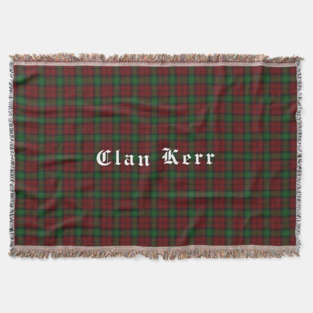 Klan Kerr Tartan Throw Blanket Mysfilt (Framsidan)