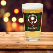 Klan Kerr Vapensköld Badge & Tartan