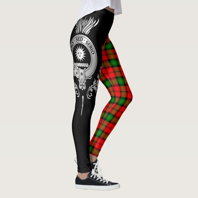 Klan Kerr-Vapensköld och Tartan Leggings (Höger)