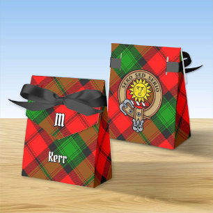 Klan Kerr-Vapensköld över Tartan Presentaskar