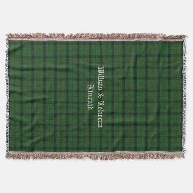 Klan Kincaid Tartan Play Anpassningsbar Throw Blan Filt (Framsidan)