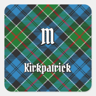 Klan Kirkpatrick Tartan Fyrkantigt Klistermärke