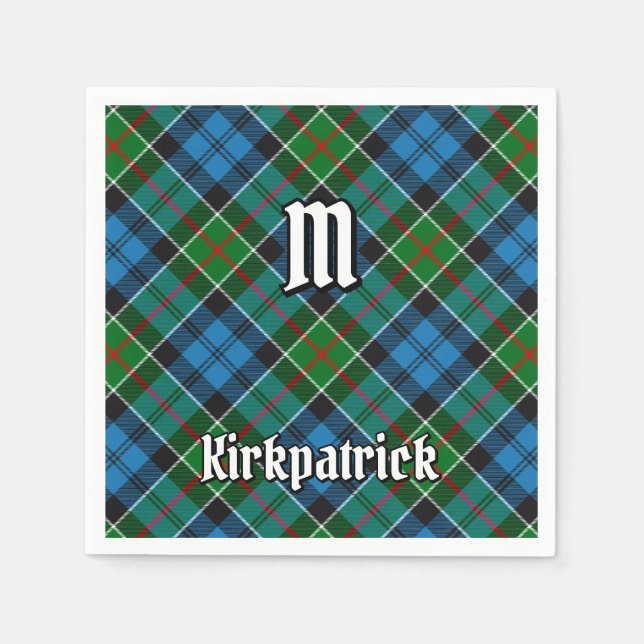 Klan Kirkpatrick Tartan Pappersservett (Framsidan)