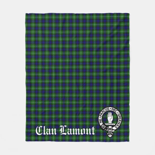 Klan Lamont Tartan Fleecefilt (Framsidan)