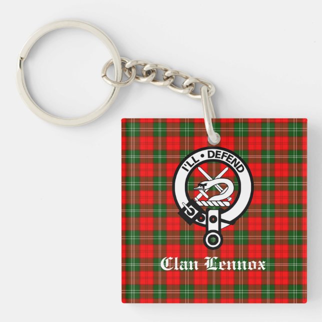Klan Lennox Vapensköld Badge & Tartan (Framsidan)