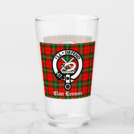 Klan Lennox Vapensköld Badge & Tartan Glaskopp