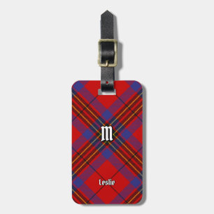 Klan Leslie Red Tartan Bagagebricka
