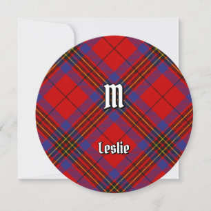 Klan Leslie Red Tartan Inbjudningar
