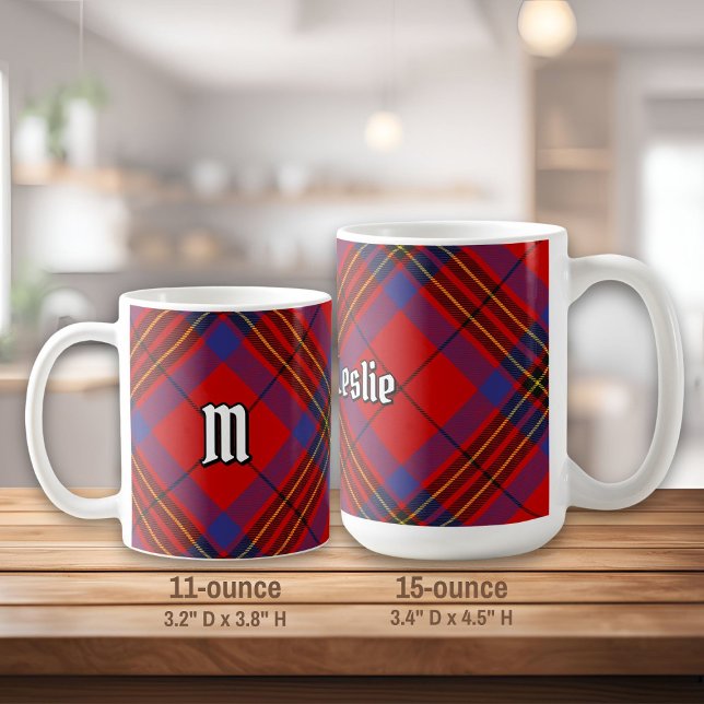 Klan Leslie Red Tartan Kaffemugg (Skapare uppladdad)