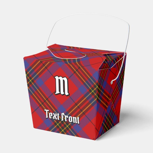 Klan Leslie Red Tartan Presentaskar (Framsidan Sidan)