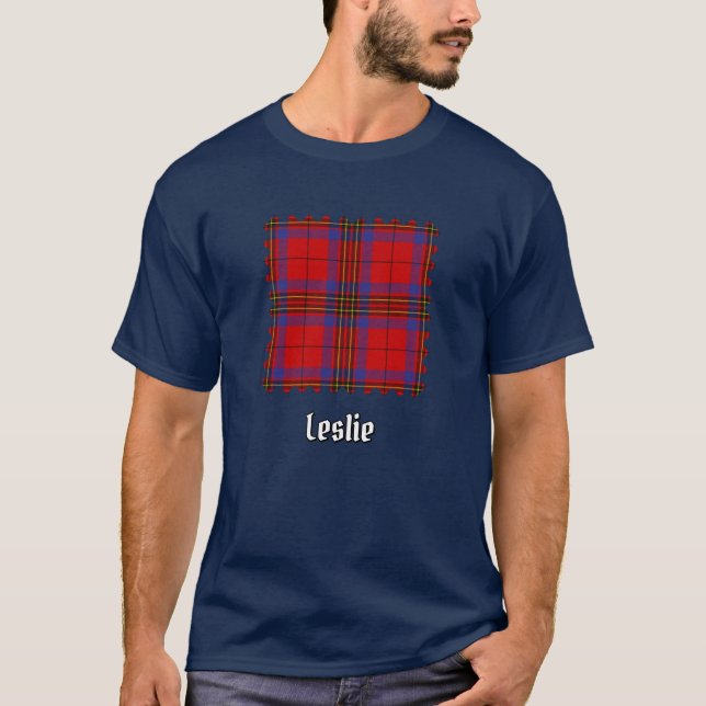 Klan Leslie Red Tartan T Shirt (Framsida)