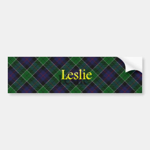 Klan Leslie Scottish Tartan Bildekal