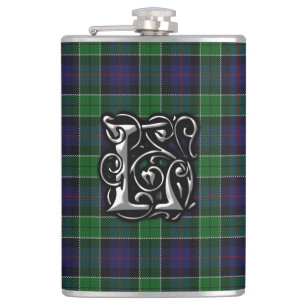 Klan Leslie Tartan Old Scotland-kolv Fickplunta