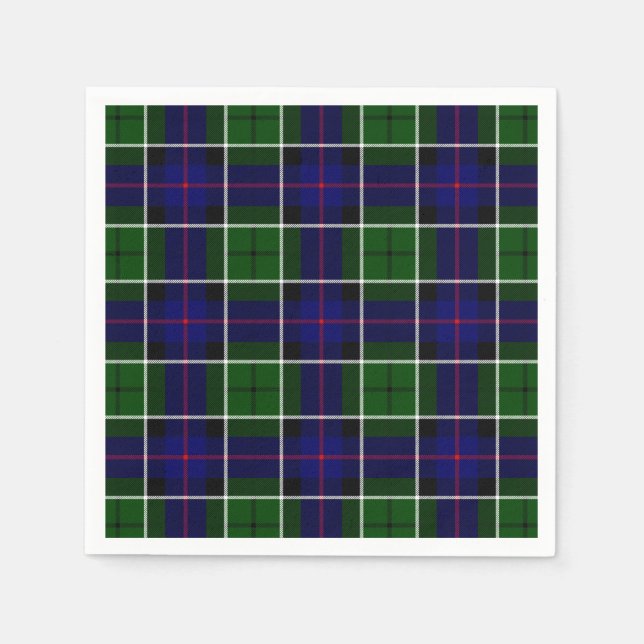 Klan Leslie Tartan Pappersservett (Framsidan)