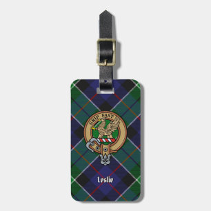 Klan Leslie Vapensköld om jakt på Tartan Bagagebricka