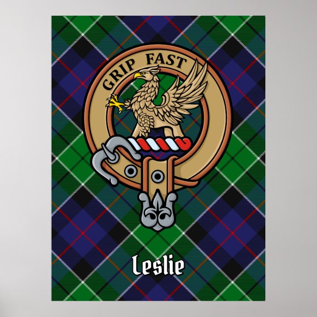 Klan Leslie Vapensköld om jakt på Tartan Poster (Framsidan)