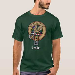 Klan Leslie Vapensköld om jakt på Tartan T Shirt