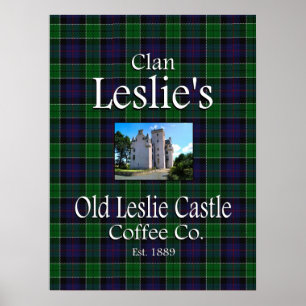 Klan Leslies gamla Leslie Castle Coffee Co. Poster