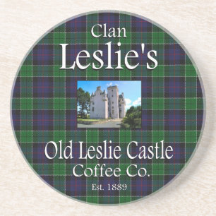 Klan Leslies gamla Leslie Castle Coffee Co. Underlägg Sandsten