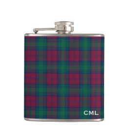 Klan Lindsay Tartan Monogrammed Fickplunta