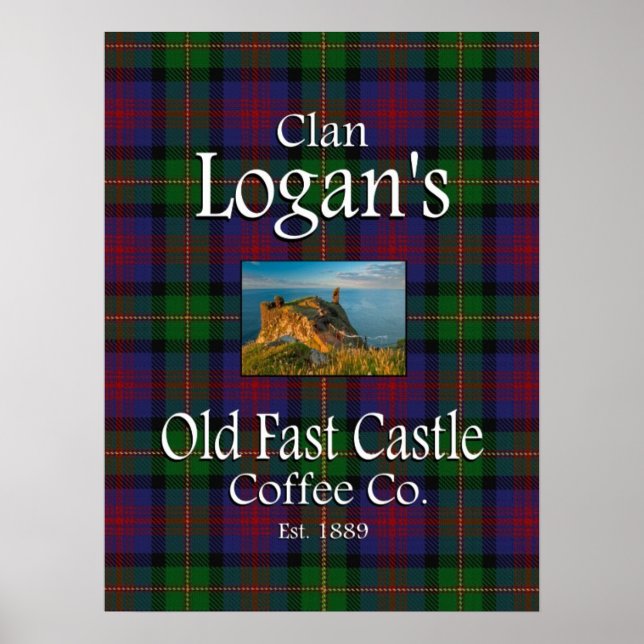 Klan Logan's Old Fast Castle Coffee Co. Poster (Framsidan)