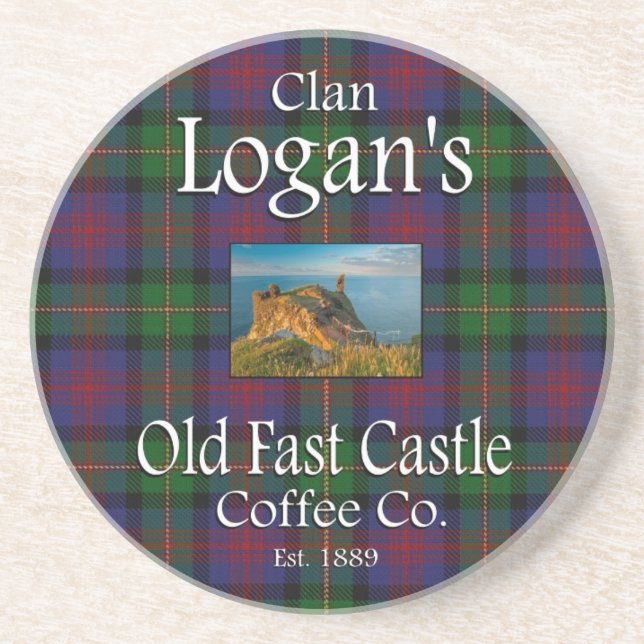 Klan Logan's Old Fast Castle Coffee Co. Underlägg (Framsidan)