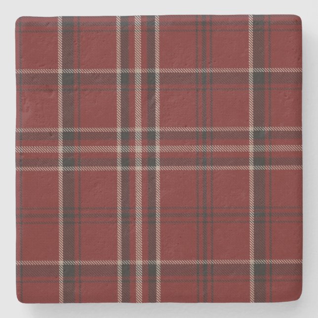 Klan Lougheed Tartan Play Stone Underlägg Sten (Framsidan)