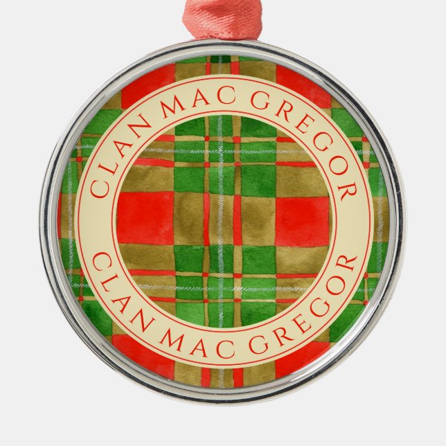 KLAN MAC GREGOR Premium Round Ornament (Framsidan)
