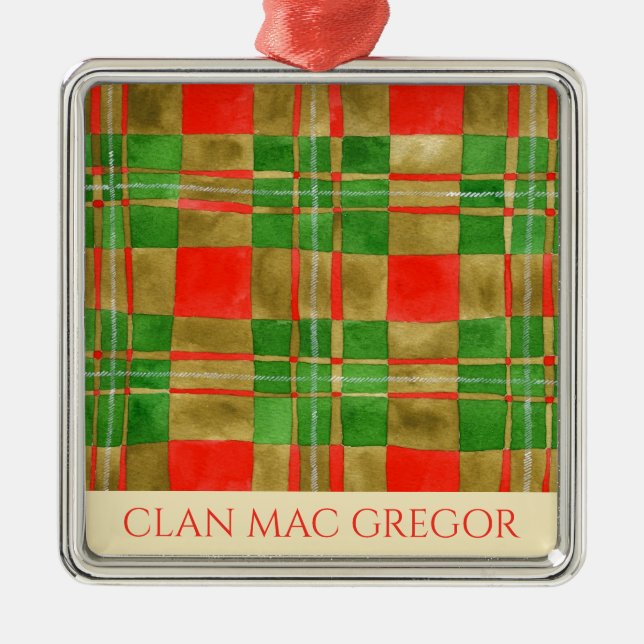KLAN MAC GREGOR Premium Square Ornament (Framsidan)