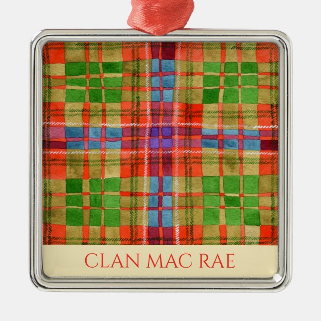 KLAN MAC RAE Premium Square Ornament (Framsidan)