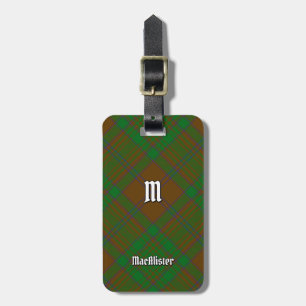 Klan MacAlister av Glenbarr Hunting Tartan Bagagebricka