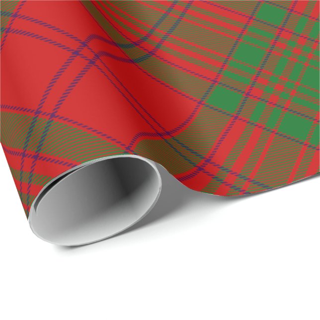 Klan MacAlister av Glenbarr Tartan Wrapping Papper Presentpapper (Rullad Hörn)