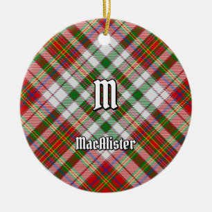 Klan MacAlister Dress Tartan Ceramic Ornament